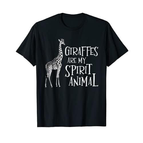 T-shirt Girafe noir homme/femme