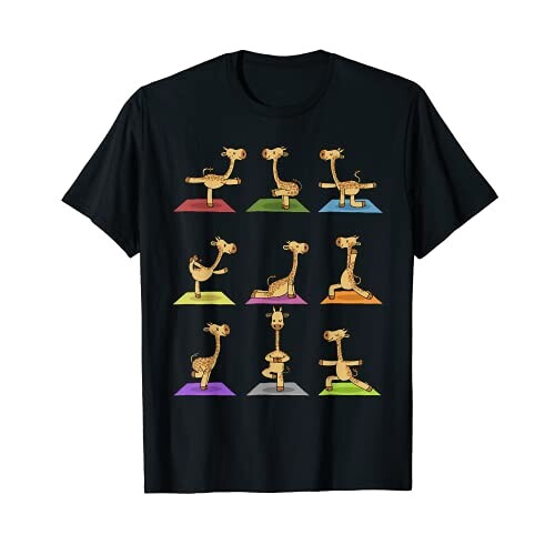 T-shirt Girafe noir homme/femme