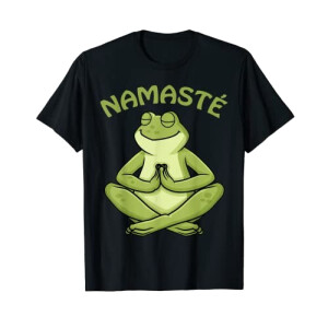 T-shirt Grenouille noir femme