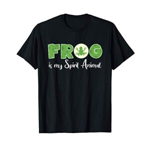 T-shirt Grenouille noir homme/femme