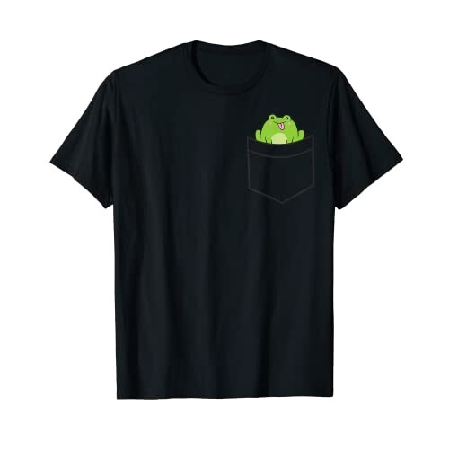 T-shirt Grenouille noir homme/femme