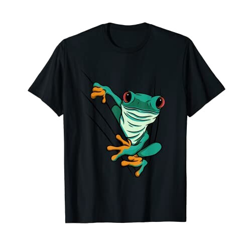 T-shirt Grenouille noir homme/femme