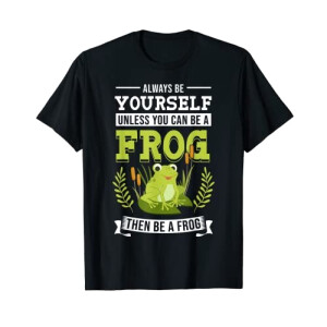 T-shirt Grenouille noir homme/femme