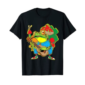 T-shirt Grenouille noir homme/femme