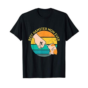T-shirt Hamster noir homme/femme