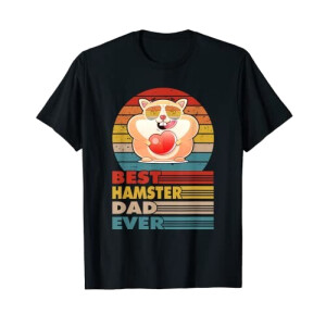 T-shirt Hamster noir homme/femme