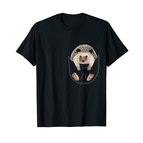 T-shirt Hérisson noir homme/femme