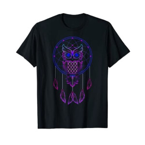 T-shirt Hibou noir homme/femme