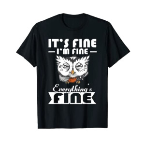 T-shirt Hibou noir homme/femme