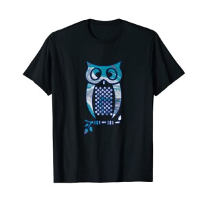 T-shirt Hibou noir homme/femme