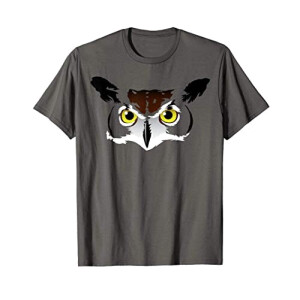 T-shirt Hibou gris homme/femme