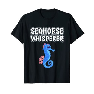 T-shirt Hippocampe noir homme/femme