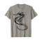 T-shirt Hippocampe gris homme/femme - miniature