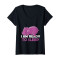 T-shirt Hippopotame noir col en v femme - miniature