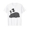 T-shirt Hippopotame blanc homme/femme - miniature