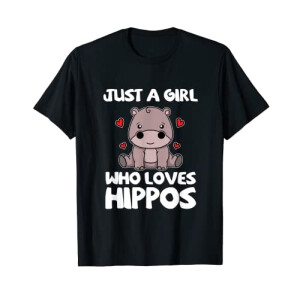 T-shirt Hippopotame noir homme/femme