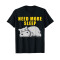 T-shirt Hippopotame noir homme/femme - miniature