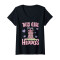 T-shirt Hippopotame noir col en v femme - miniature