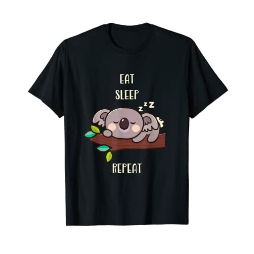 T-shirt Koala noir homme/femme