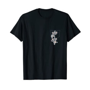 T-shirt Koala noir homme/femme