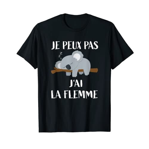 T-shirt Koala noir homme/femme