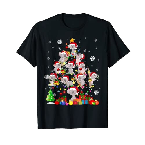 T-shirt Koala noir homme/femme