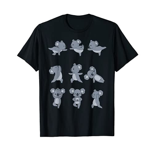 T-shirt Koala noir homme/femme