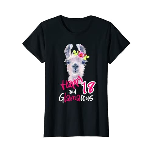 T-shirt Lama noir femme