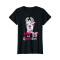 T-shirt Lama noir femme - miniature