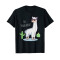 T-shirt Lama noir homme/femme - miniature