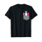 T-shirt Lama noir homme/femme - miniature