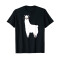 T-shirt Lama noir homme/femme - miniature