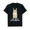 T-shirt Lama noir homme/femme - miniature