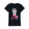 T-shirt Lama noir femme - miniature