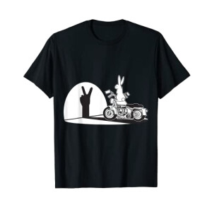 T-shirt Lapin noir homme/femme