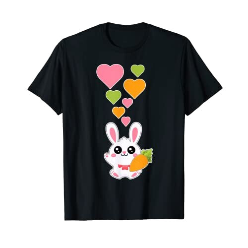 T-shirt Lapin noir homme/femme