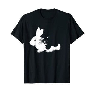 T-shirt Lapin noir homme/femme