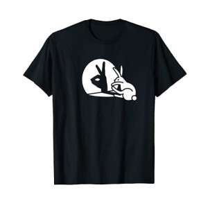 T-shirt Lapin noir homme/femme