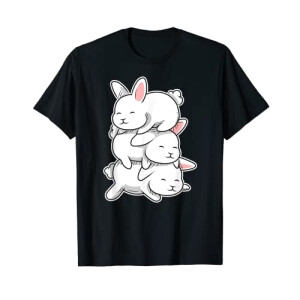 T-shirt Lapin noir homme/femme