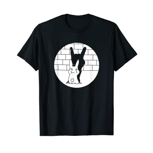 T-shirt Lapin noir homme/femme