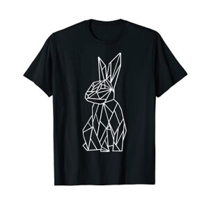 T-shirt Lapin noir homme/femme
