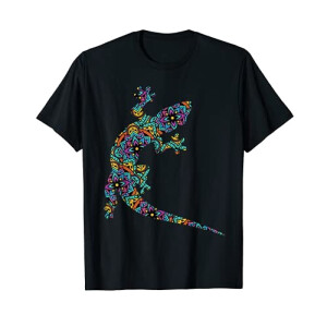 T-shirt Lézard noir homme/femme