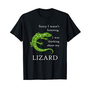 T-shirt Lézard noir homme/femme