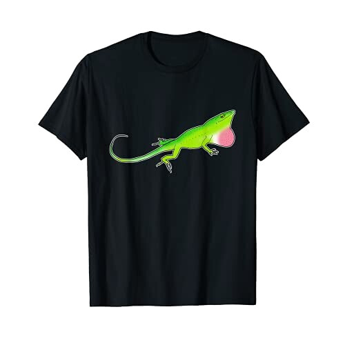 T-shirt Lézard noir homme