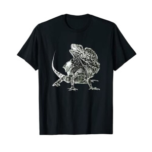 T-shirt Lézard noir homme/femme