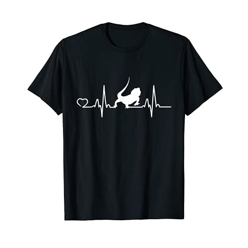 T-shirt Lézard noir homme/femme