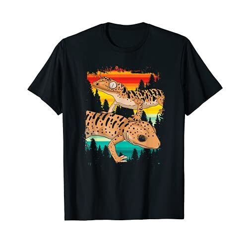 T-shirt Lézard noir homme/femme