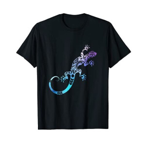 T-shirt Lézard noir homme/femme