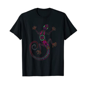 T-shirt Lézard noir homme/femme
