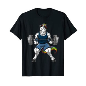 T-shirt Licorne noir homme